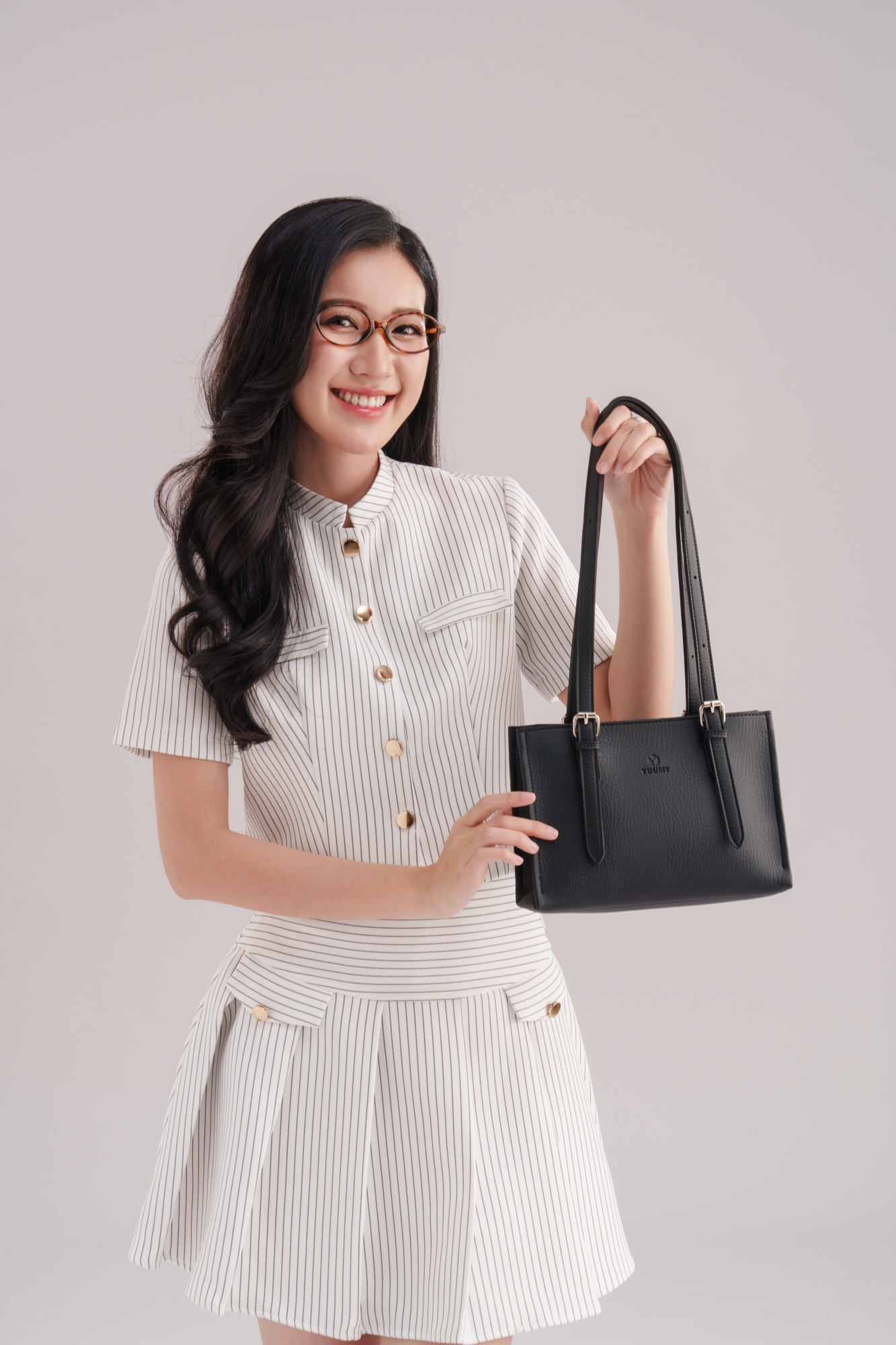 Túi Yuumy ( Thời trang nữ kiểu dáng thanh lịch size 24 - Túi đeo vai da Bergen YN269 )