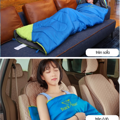 Túi ngủ văn phòng du lịch cao cấp có trùm đầu - Chính hãng D Danido