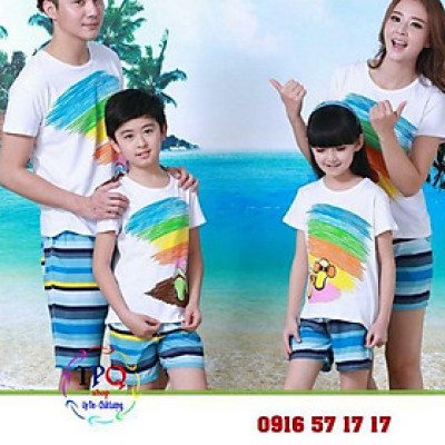 Đồ đôi đi biển xinh xắn cho gia đình, chất vải đẹp - HÀNG LOẠI 1