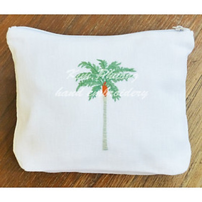 Túi mỹ phẩm thêu tay - Cọ cổ đỏ