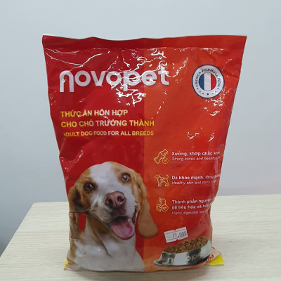 Thức ăn hạt NOVOPET cho chó trưởng thành vị hỗn hợp gói 400g