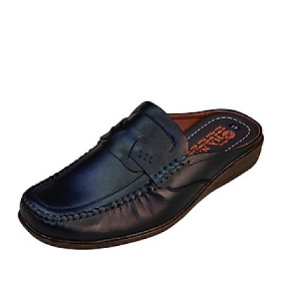 Dép Bít Mũi Nam Da Bò Thật TiTi ĐÔ Cao Cấp GSB2099