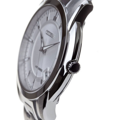 Đồng Hồ Nam Citizen Dây Thép Không Gỉ NB0020-55B - Mặt Bạc (Sapphire)