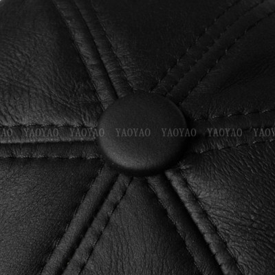 Nón nam BHY1969 Mũ beret nam da cừu cao cấp, sang trọng