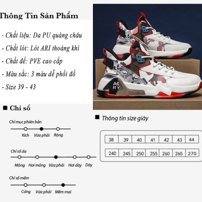 Giày thể thao nam ORSIL 2 màu thời trang cao cấp mã D-177