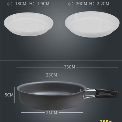 Bộ nồi nhôm dã ngoại Campingmoon MC-700