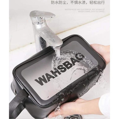 Sét 3 túi đựng mỹ phẩm trong suốt mẫu mới, sét 3 túi mỹ phẩm washbag - Hàng chính hãng 