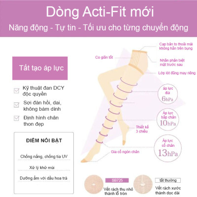 Quần tất hàng ngày SABRINA Acti-Fit siêu dai định hình chân thon đẹp