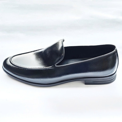 Giày Tây Nam Không Dây Thanh Lịch ( Xả Kho ) - Da Mềm Đế Cao Su Mã D08-PVC Shoes