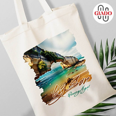 Túi canvas GIADO, túi vải bố, túi tote mẫu Quảng Ngãi đảo Lý Sơn
