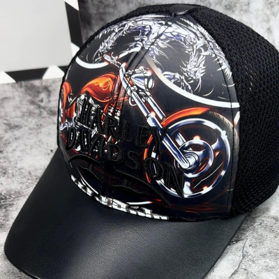 Nón kết, mũ lưỡi trai Harley Davision phối vải da form chuẩn thời trang đường phố siêu đẹp