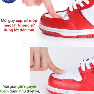Lót độn mũi giày chống nứt da, chống gãy mũi, chống xẹp mũi và giữ dáng mũi giày căng phồng PK58