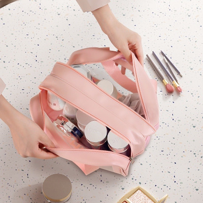 Túi đựng mỹ phẩm thế hệ mới , dạng hộp , có nắp khóa đựng mỹ phẩm / du lịch ,dạo phố , đi biển tiện lợi , thiết kế sang trọng chống thấm nước