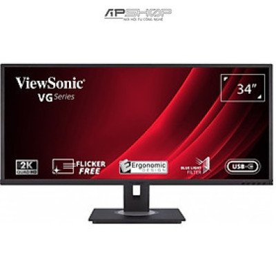 Màn Hình Đồ Họa Viewsonic VG3456 IPS/ 2K/ 60Hz - Hàng Chính Hãng