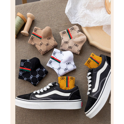 [T12] Sét 5 đôi tất nữ Hàn Quốc Choobe cổ ngắn len gân tăm lười thấp vintage cao cấp thời trang