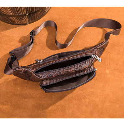 Túi đeo chéo nam DA BÒ THẬT phong cách mới  - BEE GEE DCN9234