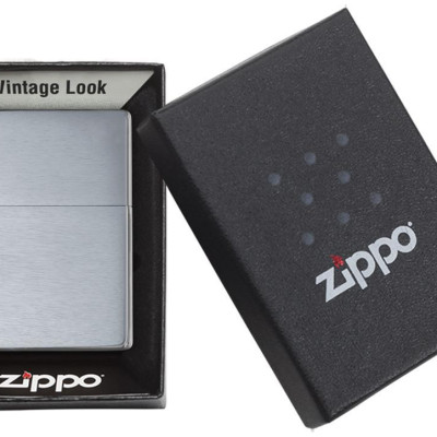 Bật Lửa Zippo Vintage Brushed Chrome (No slashes) 230.25