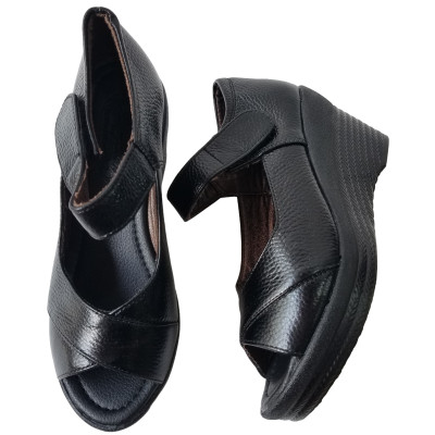 Giày Đế Xuồng Nữ BIGGBEN Da Bò Thật Cao 7 Phân SDX73