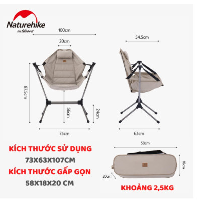 Ghế võng thư giãn YL11 NatureHike NH21JJ004