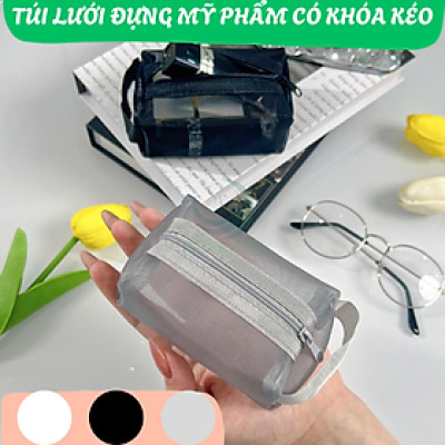 Túi Lưới Đựng Mỹ Phẩm Du Lịch -Túi Đựng Đồ Cá Nhân Lưới Thông Thoáng -Túi Lưới Đa Năng Chống Nhăn – Nhẹ Nhàng & Tiện Lợi -Túi Trang Điểm Lưới Siêu Nhẹ – Cất Gọn Trong Tích Tắc