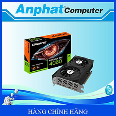 Card màn hình VGA Gigabyte GeForce RTX 4060 WINDFORCE OC 8G GDDR6 (N4060WF2OC-8GD) - Hàng Chính Hãng