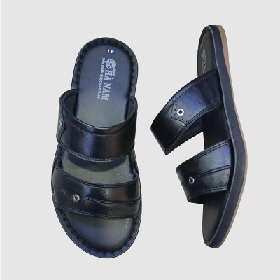 Dép Nam Quai Ngang HÀ NAM Da Bò Thật Cao Cấp DNA2158