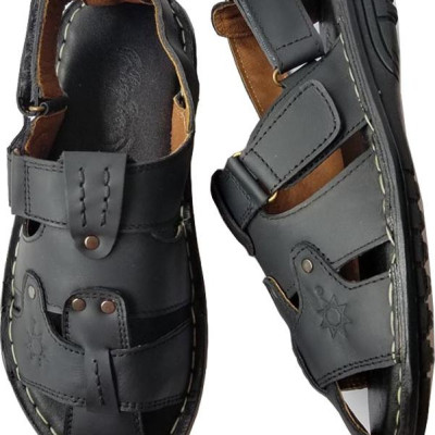 Giày Sandal Bít Mũi BIGGBEN Da Bò Thật Cao Cấp SD24