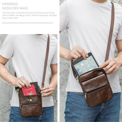 Túi đeo chéo nhỏ MARRANT – BHM7350 Túi ipad mini. Da bò thật, không bong nổ. Đơn giản,, gọn nhẹ.