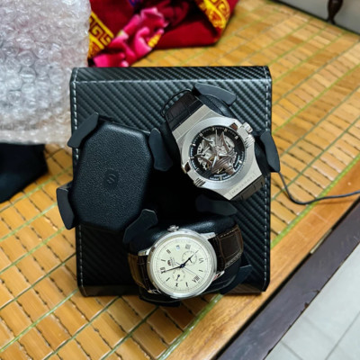￼Hộp Xoay Đồng Hồ Cơ Dành Cho 3 Chiếc Chất Liệu Da