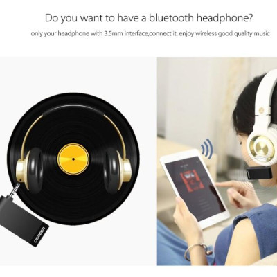 Ugreen UG40757CM124TK BT 4.2 màu Đen Thiết bị nhận âm thanh Bluetooth có Micro hỗ trợ APTX - HÀNG CHÍNH HÃNG