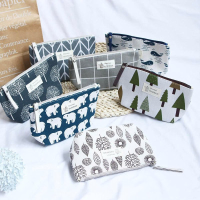 Túi đựng đồ trang điểm, phụ kiện cá nhân dành cho nữ -Túi vải du lịch di động - Hộp đựng đồ vệ sinh đa chức năng