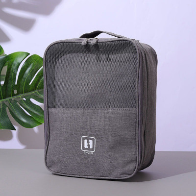 Túi Đựng Giày Dép Du Lịch 3 Ngăn Chất Liệu Chống Thấm Nước, Túi Để Giày Thể Thao Đa Năng Có Móc Gài Tay Kéo Vali Tiện Lợi - Hàng chính hãng