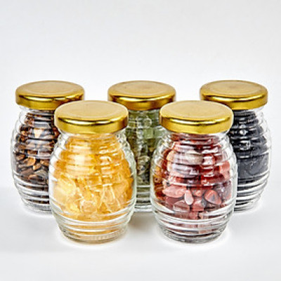 Combo 5 Lọ Đá Thiên Nhiên Ngũ Sắc Ngọc Quý Gemstones