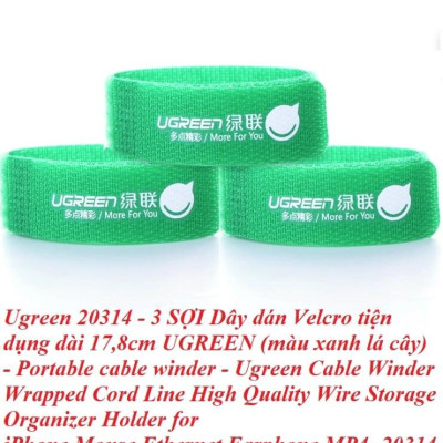 Ugreen UG2031420314TK 17.8CM Dây dán Velcro đa năng tiện dụng - HÀNG CHÍNH HÃNG