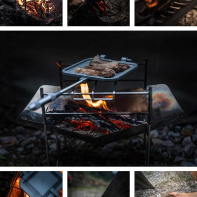 Bếp củi solo gấp gọn Campingmoon SOLO-A4