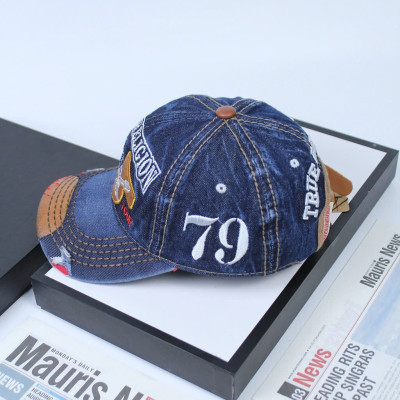 Nón nam, mũ lưỡi trai Ông Địa U 79 phối vải jeans form đẹp thời trang đường phố