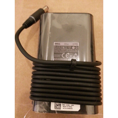 Adapter Sạc laptop Dell Oval 65w, 90w Slim 7.4mm x 5.0mm đầu kim to  - Có đèn ở đầu sạc - Hàng chính hãng
