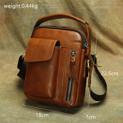 Túi đeo chéo nam nhỏ da bò thật - BHLDJ004 Túi xách tay. hàng chính hãng.