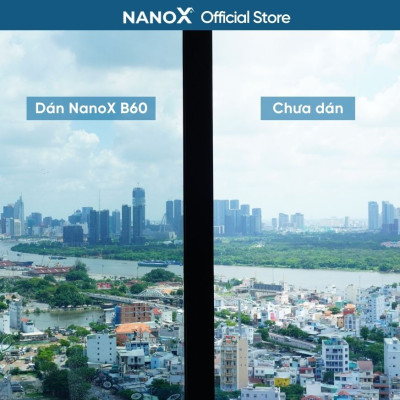 Phim cách nhiệt dán kính NanoX B60 chống nắng nóng & chống UV mạnh mẽ