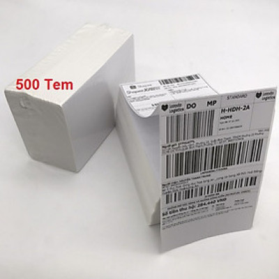 Tệp 500 tờ giấy A6 in đơn hàng tem vận chuyển sàn TMĐT và web vận chuyển 100x150mm 10x15cm - Hành Chính Hãng