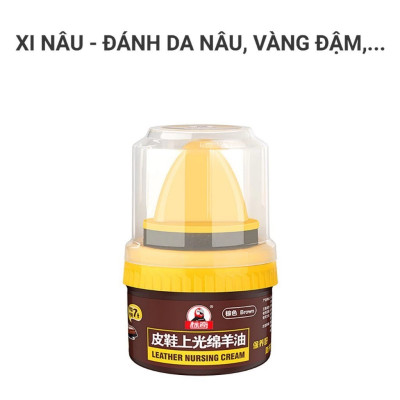 Xi Đánh Bóng Giày Da Làm Bóng Nhanh Đồ Da, Xi Kem Dưỡng Da Có Đầu Mút Hỗ Trợ - HÀNG CHÍNH HÃNG MINIIN