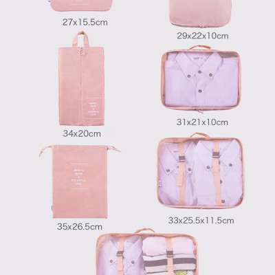 Set 7 Túi Đựng Đồ Du Lịch Cho Vali KUNBE Nhiều Kích Cỡ Đa Năng Giúp Vali Luôn Gọn Gàng Ngăn Nắp