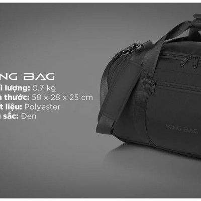 Túi Du Lịch KINGBAG SKY trượt nước, sức chứa lớn, có ngăn để giày - Hàng Chính Hãng