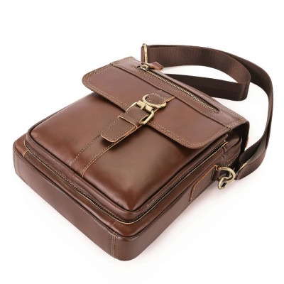 Túi đeo chéo nam DA BÒ THẬT – BEE GEE DCN9387