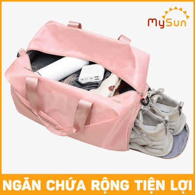 Túi xách tay đi du lịch to size lớn đựng đồ quần áo cá nhân nam nữ đa năng đeo chéo MySun