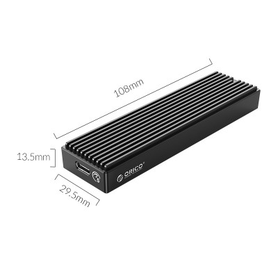 Hộp ổ cứng M.2 SSD USB 3.1 Gen 1 ORICO M2PF-C3-BK - Đen - Hàng chính hãng