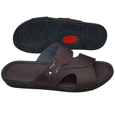 Dép Nam Quai Ngang HA NAM Da Bò Thật Cao Cấp DN2074