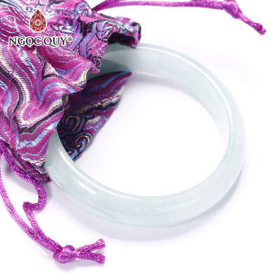 Vòng tay liền khối đá cẩm thạch phỉ thúy mệnh hỏa, mộc - Ngọc Quý Gemstones