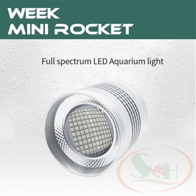 Đèn led lon Week RGB T series T70 / T90 Pro rọi mini rocket led UV bể cá tép thủy sinh