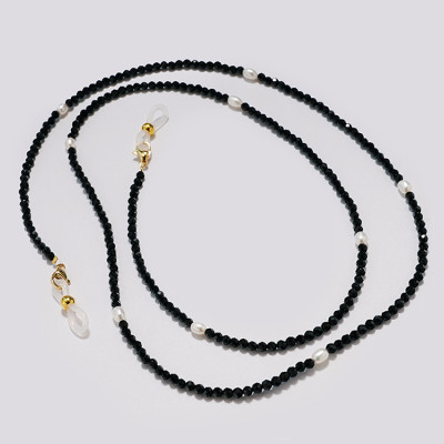 Glasses chain dây đeo kính mắt phụ kiện kính cận kính râm kính thời trang hạt cườm đen so cool nam nữ cá tính